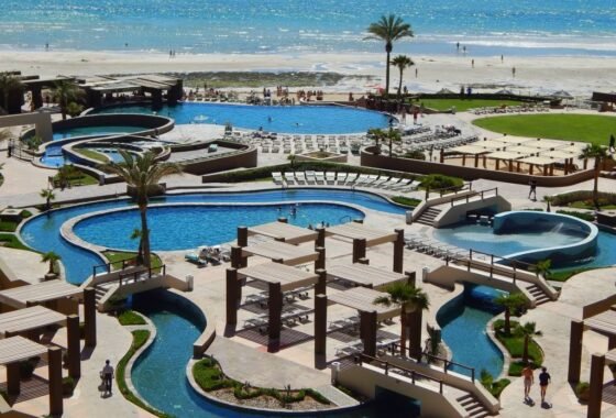 Las Palomas Resort beach and pools