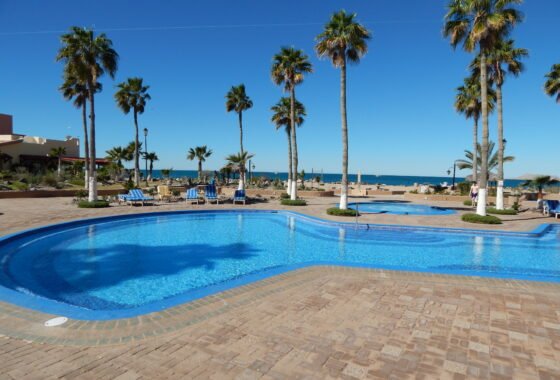 Pinacate resort pools with Sea View